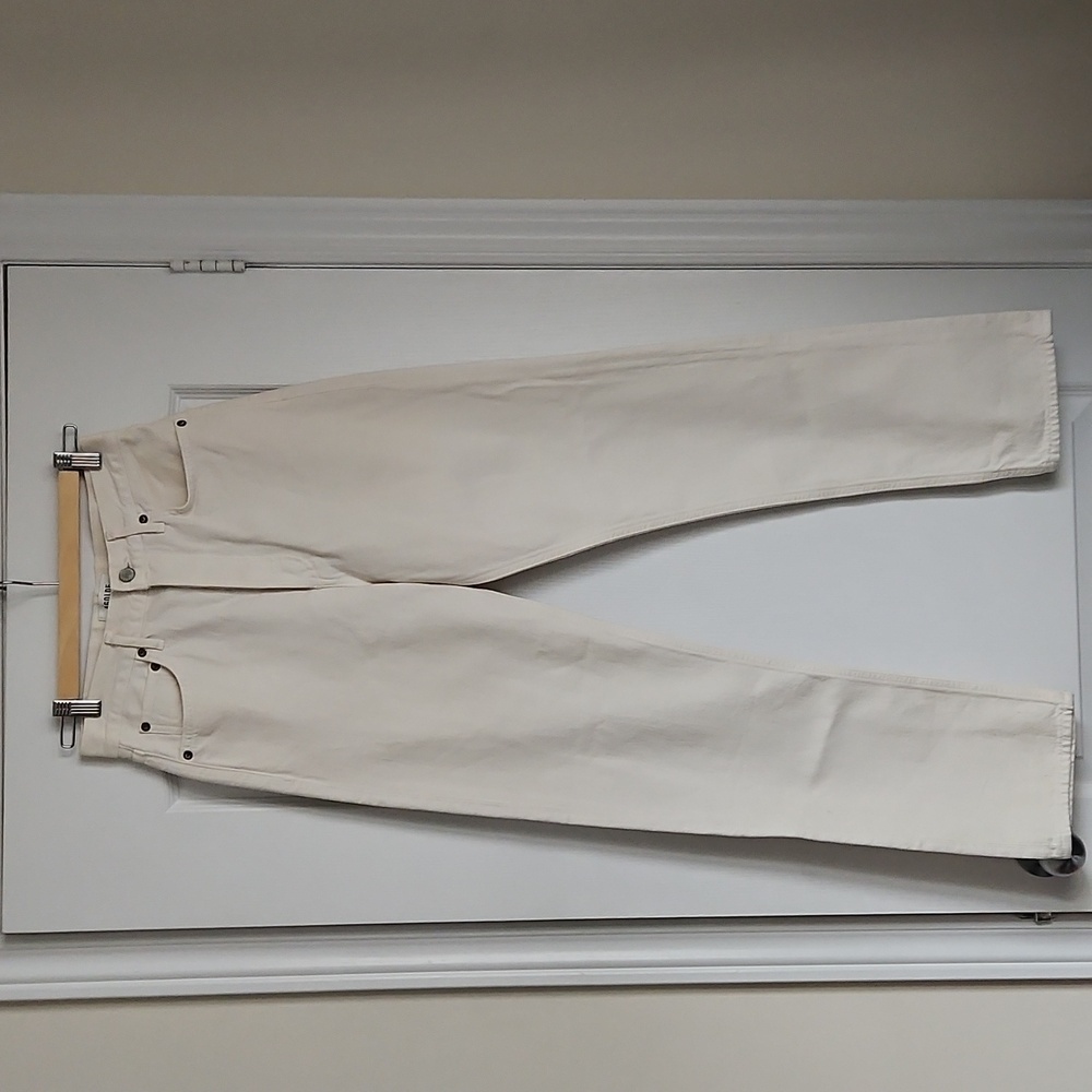 AGOLDE High Rise Straight Jeans in White - Picture 3 of 8